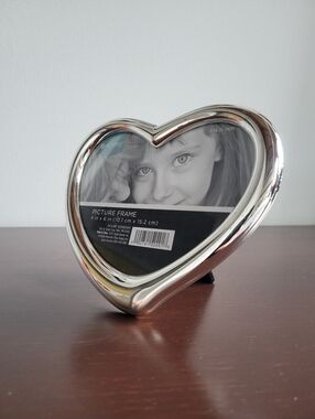 Target Home Heart-Shaped Silver Picture Frame, 4" x 6"